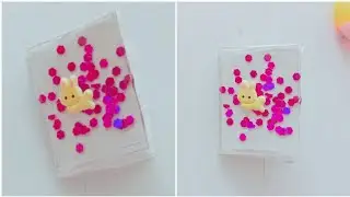 Mini Notebook keychain🦄✨ easy craft ideas / how to make/ paper craft /art and craft / girl crafts