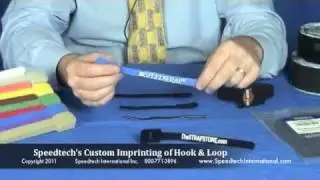 Custom Imprinting on Hook and Loop