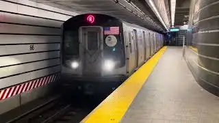 MTA Subway: AM Rush (N)(Q)(R) Trains on the Second Avenue Line + R160 (Q)