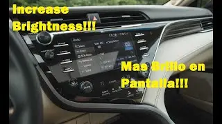 how to make your screen displays brighter: 2020 2019 2018 Toyota Camry (Spanglish)