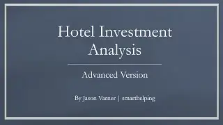 Joint Venture Hotel Underwriting Model