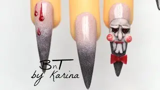 Mascarita 3D Para Halloween - UÑAS ACRILICAS -(E080) BoldnTrendyTv (Parte 1)