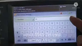 xerox 5945,55 2id card setting A5 size