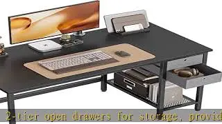 Cubiker Home Office Computer Desk with Drawers, 40 Inch Study Writing Table, Modern Simple Style PC