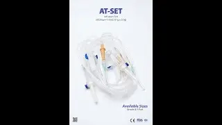 AT-SET Infusion Set Plain | Precision IV Drip Set 20 Drops = 1mL &plusmn;0.1 | Medical-Grade & Sterile
