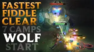 ⚡FIDDLESTICKS JUNGLE CLEAR 《ClearFrontier》 7 Camps〉Wol〉Blu〉Gro〉Rap〉Red〉Kru〉Scu