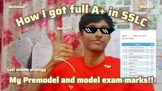 How I got full A+ in SSLC📚|| My experience || Tips to score well || last minute strategies