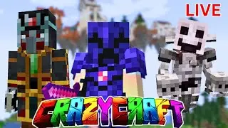 🔴LIVE: Starting CRAZY CRAFT From ZERO! Noob to Pro Modded Minecraft #minecraft #livestream #trending