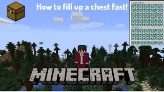 How to fill up a chest fast in Minecraft(creative mode)