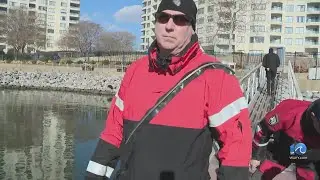 Specially-trained rescuers for cold water plunges