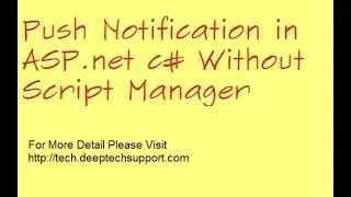 Push Notification in ASP net