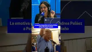 La emotiva despedida de Andrea Pel&aacute;ez a Pepe Domingo Casta&ntilde;o: 