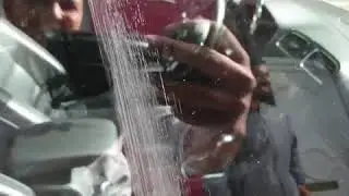 Glass window polishing