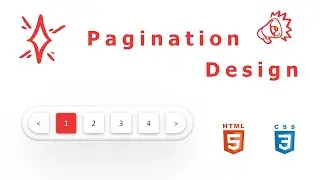 Creating Stunning Red Shadowed Pagination Design || Pagination HTML and CSS