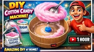 Cardboard Se Cotton Candy Machine 😲 | DIY Cotton Candy Machine At Home