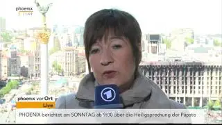 Ukraine-Krise - Birgit Virnich zur Lage in Kiew am 25.04.2014