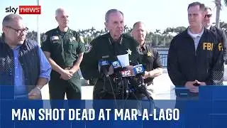 Man shot dead at Trump's Florida estate after 'raising shotgun to shooting position'
