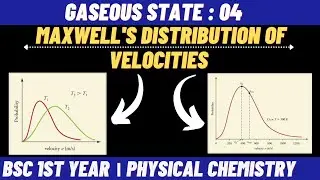 Maxwell's distribution of velocities | Gaseous state | Bsc 1st year physical chemistry |Chemboost|