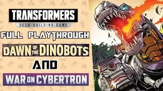 DinoBots & War on Cybertron | Full Playthrough Showcase | Transformers Deck Building Game