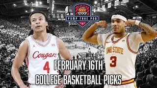 NCAA COLLEGE BASKETBALL PICKS FOR FEBRUARY 16TH