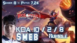 KT Smeb RUMBLE vs GNAR Top - Patch 7.24 KR Ranked