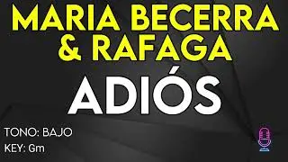 Maria Becerra & Rafaga - Adi&oacute;s - Karaoke Instrumental - Bajo