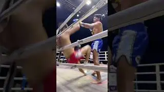 🇹🇭 vs 🇱🇦 ROUND 1 &mdash; Laos DOMINATES the Fight! Brutal Muay Thai live in Thailand #muaythai #boxing