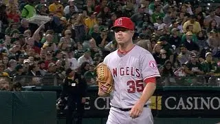LAA@OAK: LeBlanc hurls 5 1/3 scoreless frames vs. A's