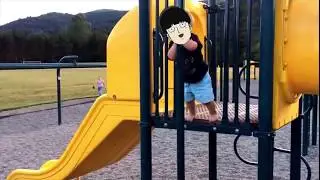 Mob and Ritsu at the park