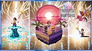 NV YUNA'S PIXEL ANIMATIONS & VISION CARD | FINAL FANTASY BRAVE EXVIUS