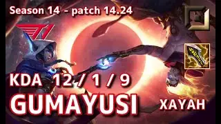 【KRサーバー/M1】T1 Gumayusi ザヤ(Xayah) VS ヴァルス(Varus) BOT - Patch14.24 KR Ranked【LoL】