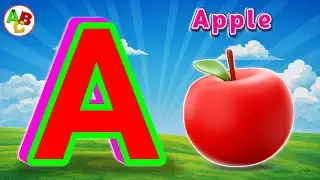 A is for Apple 🍎 | ABC Phonics Song for Babies, Toddlers & Kids | Learn Alphabet