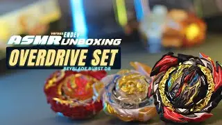 OVERDRIVE Set ASMR Unboxing! Triple Threat Beyblades! #SATISFYING ベイブレードバースト