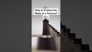 Fortress Defense: How Did They Protect Walls? 🤔 #building #castle #fortress