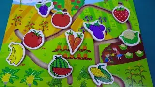 APRENDENDO O NOME DAS FRUTAS E LEGUMES NA FAZENDINHA | VÍDEOS EDUCATIVOS PARA CRIANÇAS
