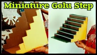 How To Make Miniature Bommala koluvu Golu Padi With Zero cost Cardboard Box!!! #kolupadi #navaratri