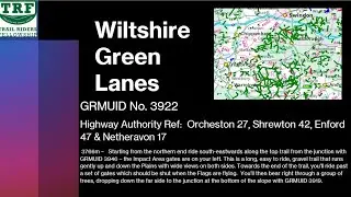 GRMUID 3922 - Highway Authority Ref:  Orcheston 27, Shrewton 42, Enford 47 & Netheravon 17