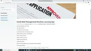 Credit Risk Management App using Machine Learning in Python