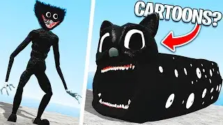 CARTOON Train Eater & Huggy Wuggy! (Garry's Mod)