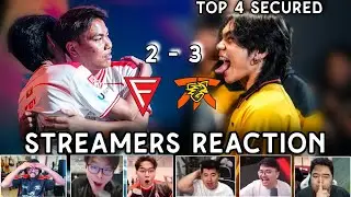 Streamers REACTION on FNOP Securing TOP 4 in M6 after beating FALCON ESPORTS...😱😱