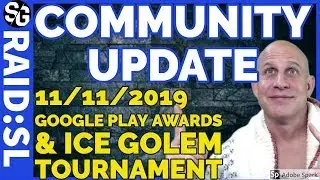 RAID SHADOW LEGENDS | COMMUNITY UPDATE 11/10/2019 | GOOGLE PLAY VOTE & ICE GOLEM TOURNAMENT