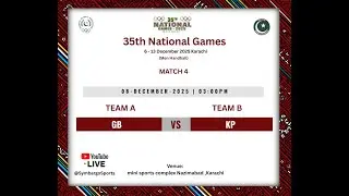 GILGIT BALTISTAN VS KP.  HANDBALL (WOMEN) -  (35TH NATIONAL GAMES 6-13 DECEMBER 2025)
