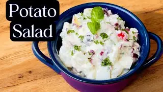 Potato Salad || Side Dish #sidedishrecipe #potatorecipe #potatosaladrecipe #villagecooking
