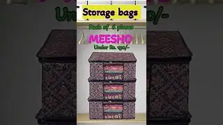 🌼 Storage bag from Meesho🛍️ #foryou #trending #viral #meesho #storage #meeshohaul #review #subscribe