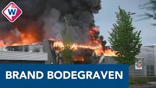 De eerste beelden van de grote brand in Bodegraven - OMROEP WEST