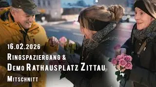Spaziergang und Montagsdemo 16.02.2026 in Zittau