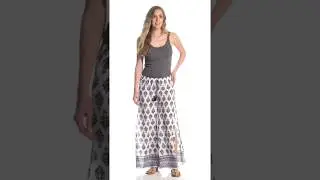 J.Valdi Women's Venetian Border Fly Away Side Tie Pant | SwimOutlet.com