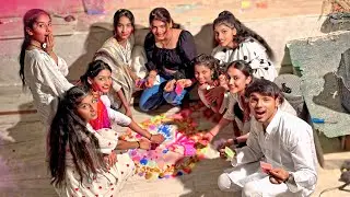 Rangoli Challenge Holi Design 💃 किसकी रंगोली सबसे सुंदर है