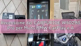 Recensione del CARPURIDE W502BS Pro per Moto BMW CarPlay e Android Auto, Doppio Bluetooth, Schermo d