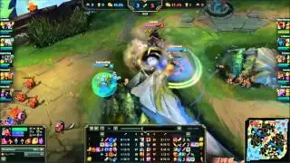 Froggen, Doublelift & Yellowstar vs. Keane & KonKwon - LoL Challenger Game NA SoloQ